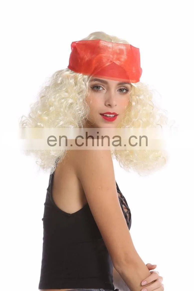 Carnival Hippie women blond wigs P-W239