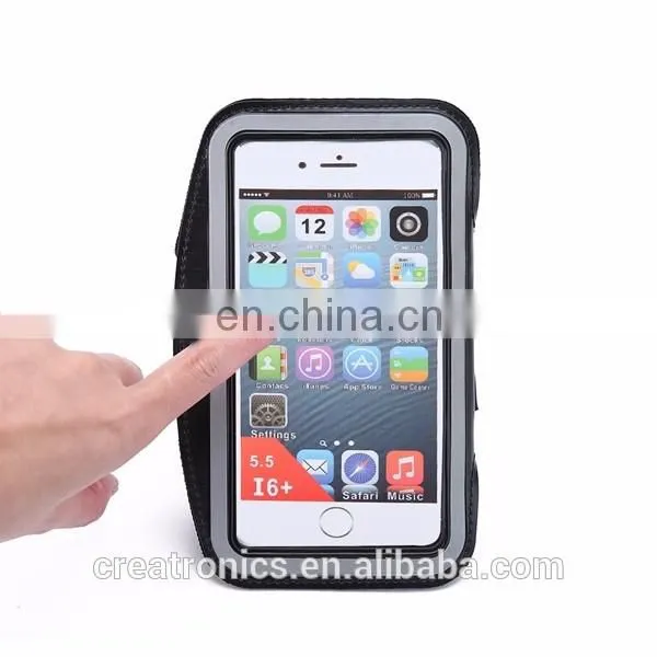 Unisex Armband Case Bluetooth Smart Armband Handleiding Black Fabric Custom Phone Running Silicone Reflective Sport Armband