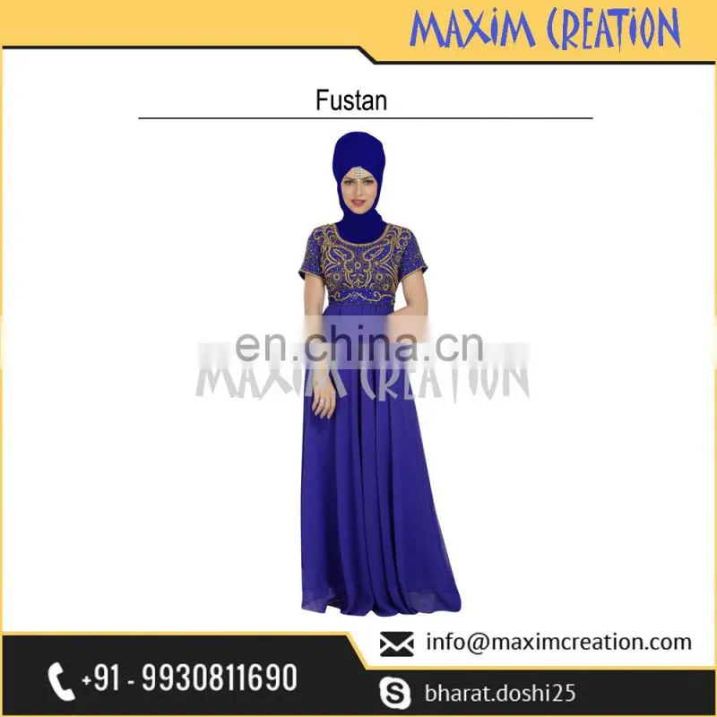 Modern Party Wear Fustan For Arabian Ladies With Exclusive Design By Maxim Creation 6559