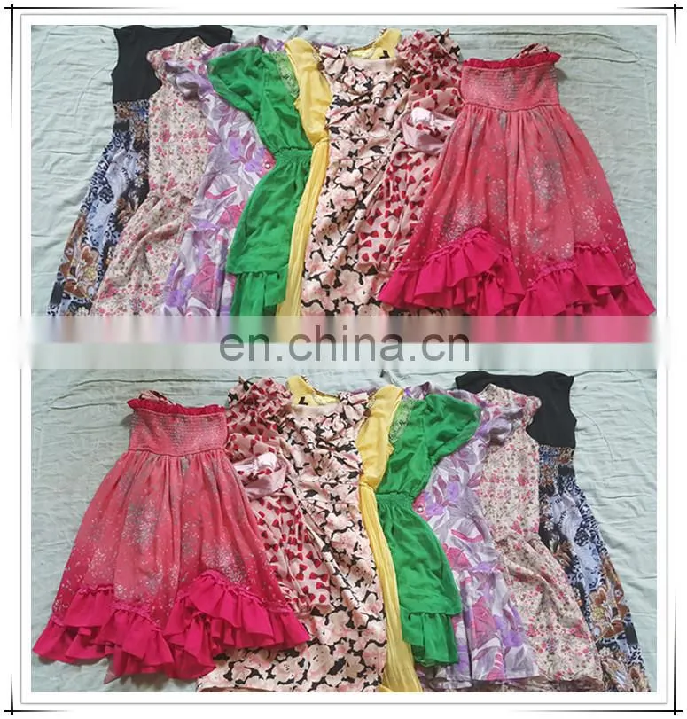 secondhand clothes lady fashion silk dress