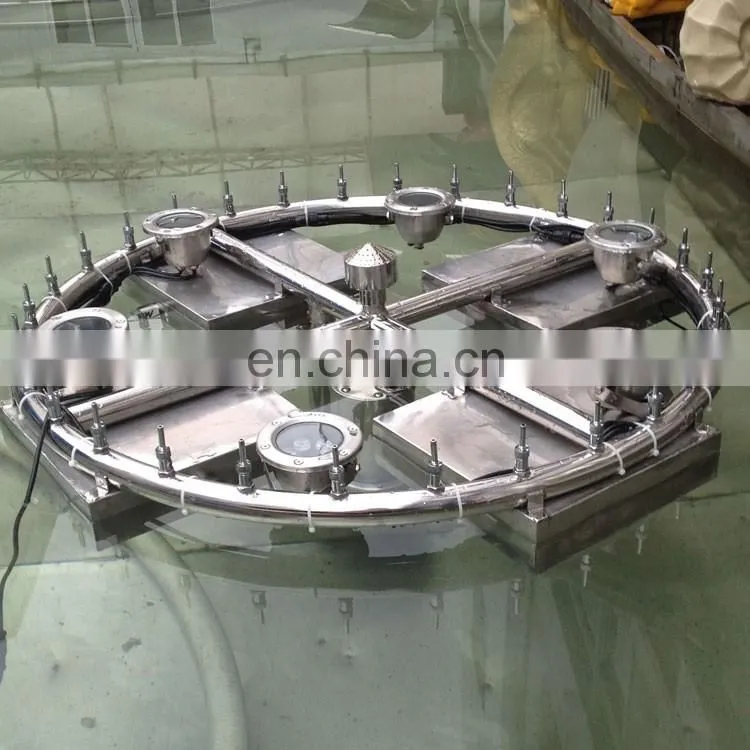 Lake decoration water fountain stainless steel floating fountains
