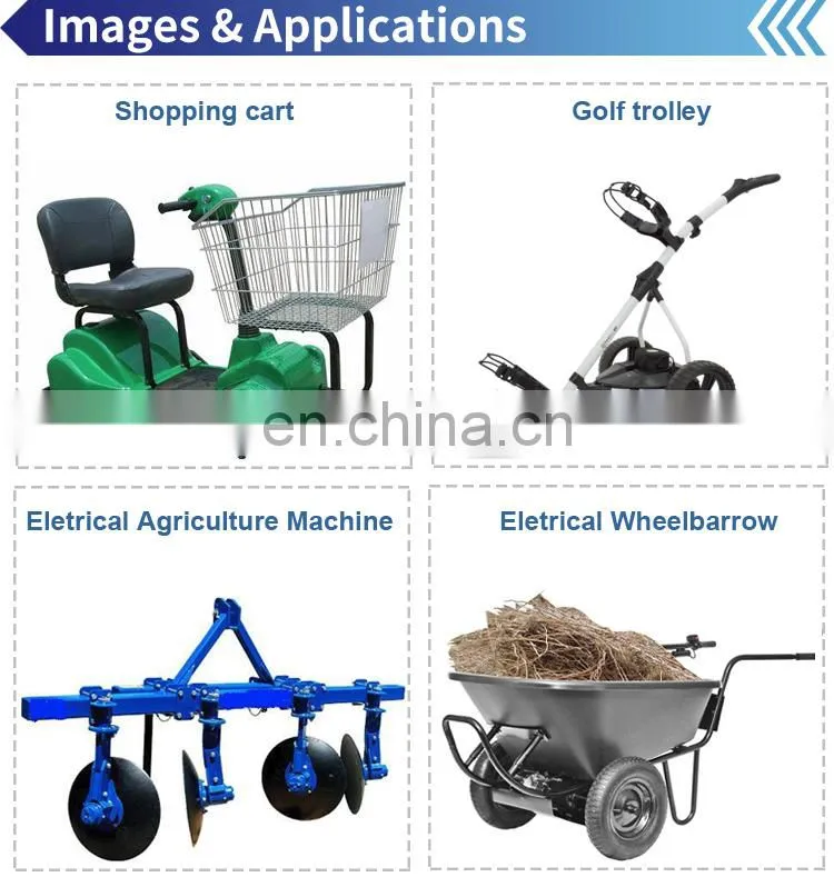 Etech Agriculture Wheelbarrow 10 Inch Geared DC brushless Hub Motor