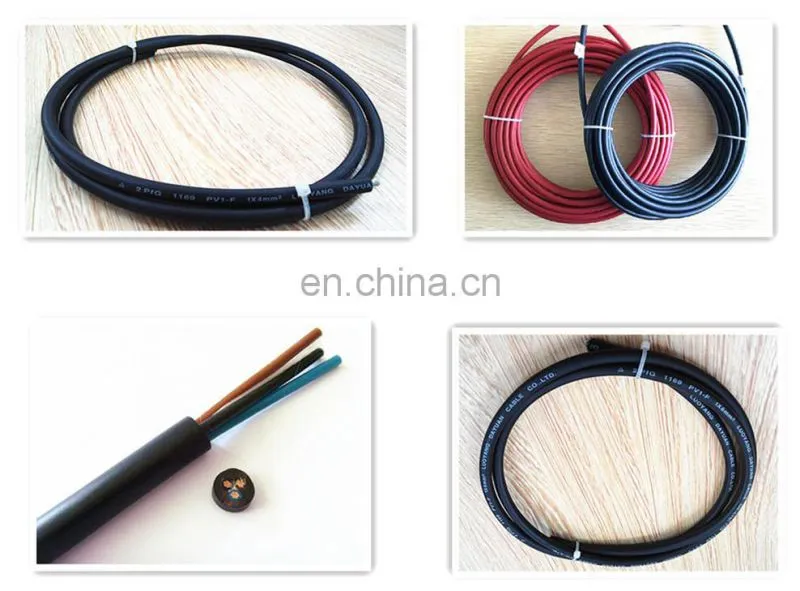 Thinned copper conduct 4mm2 dc solar cable
