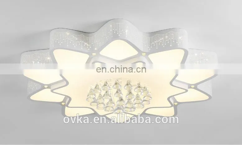 Creative Crystal Star Children's Room Acrylic led Ceiling Light Bedroom Light
