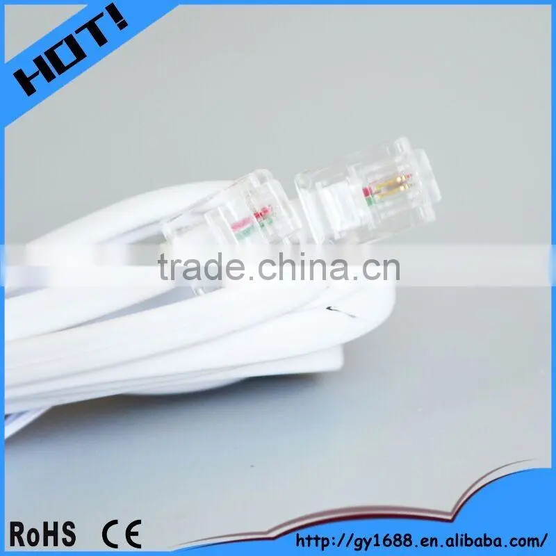 best price rj11 to rj11 2 pair telephone cable