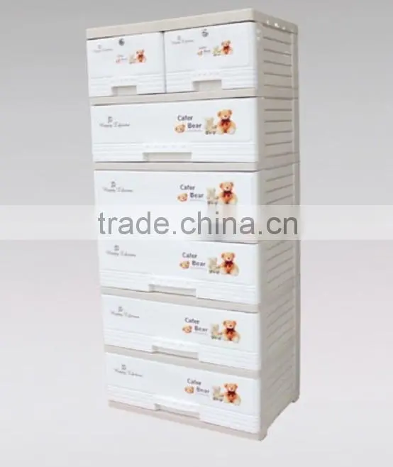 Hot selling high quality 4 tier plastic storage drawer, locker, cabinet
