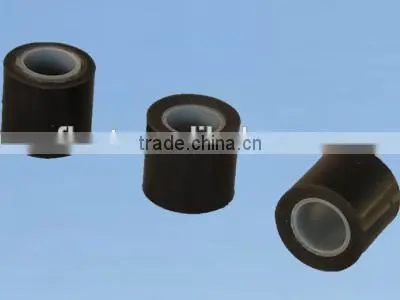 ptfe coated surface treatment and plain woven weave type high temperature black ptfe tape China supplier sold with jumbo roll