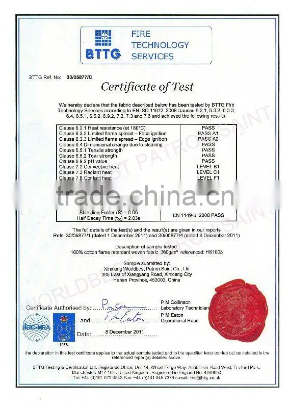 Flame Resistant and Anti-static Safety Coverall
