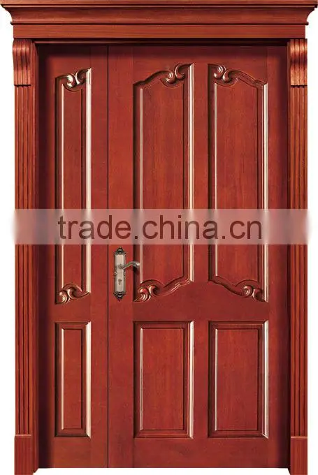double open solid wood door foshan factory manufacturer