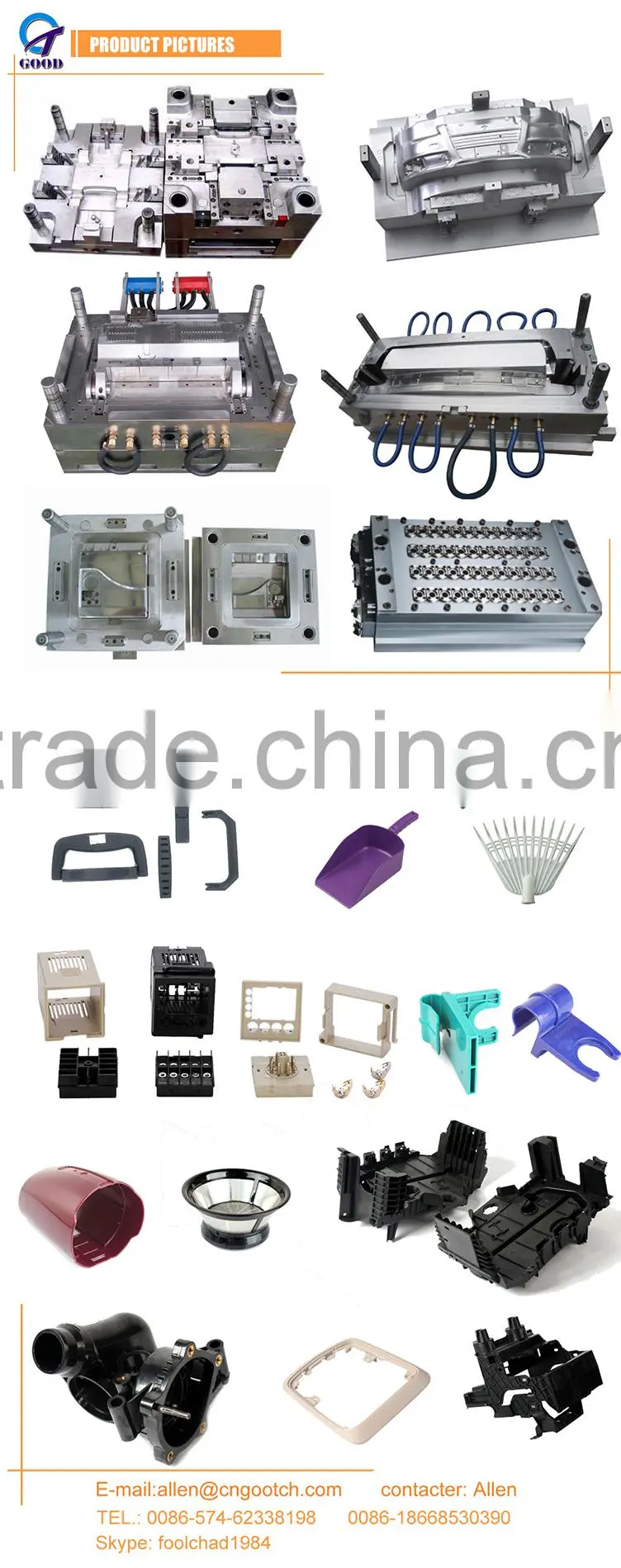 high quality custom mould, plastic injection mould