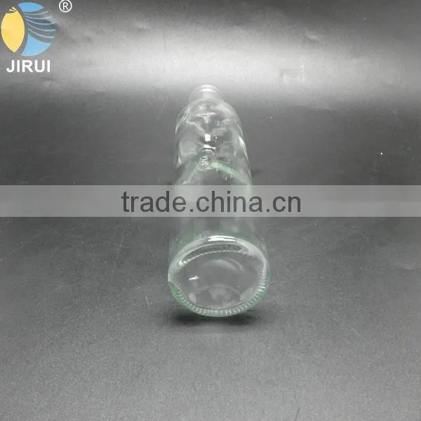 2015 Hot Sale 250ml Round Shape Clear Olive Oil Glass Bottle