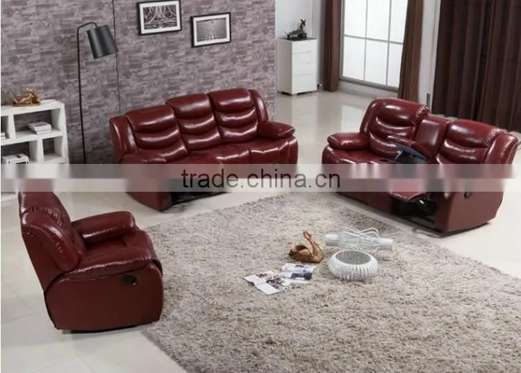 Modern Home Furniture Best Sale Sectional Pure Leather Sofa Set