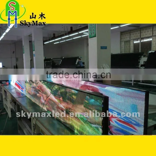 P7.62 indoor full color led banner advertising screen