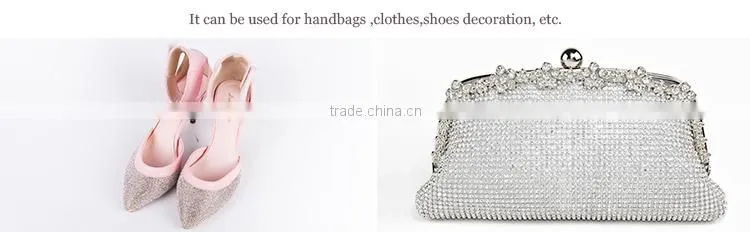 Crystal strass Mesh with Black Base for Garments Decoration