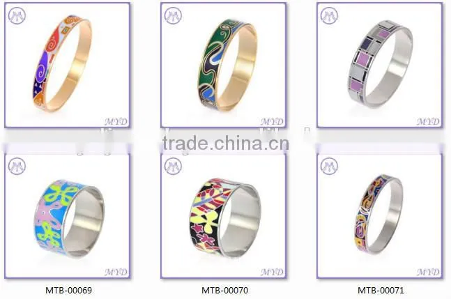 2015 Newest design flower stainless steel bracelets