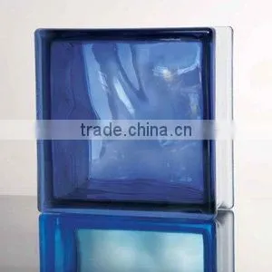 For house decorative beautiful blue glass brick
