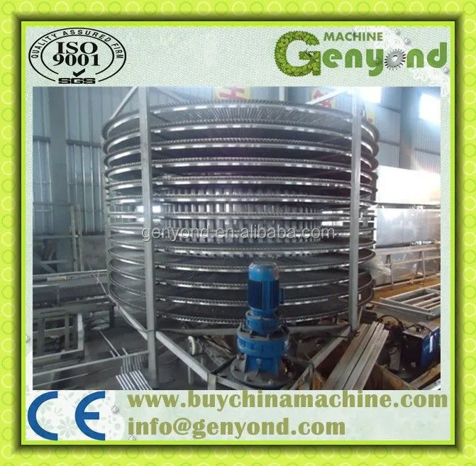 Factory IQF Quick Freezing Tunnel Frozen Fruit Vegetable Food Maker Flash Spiral Freezer Equipment Machine in China