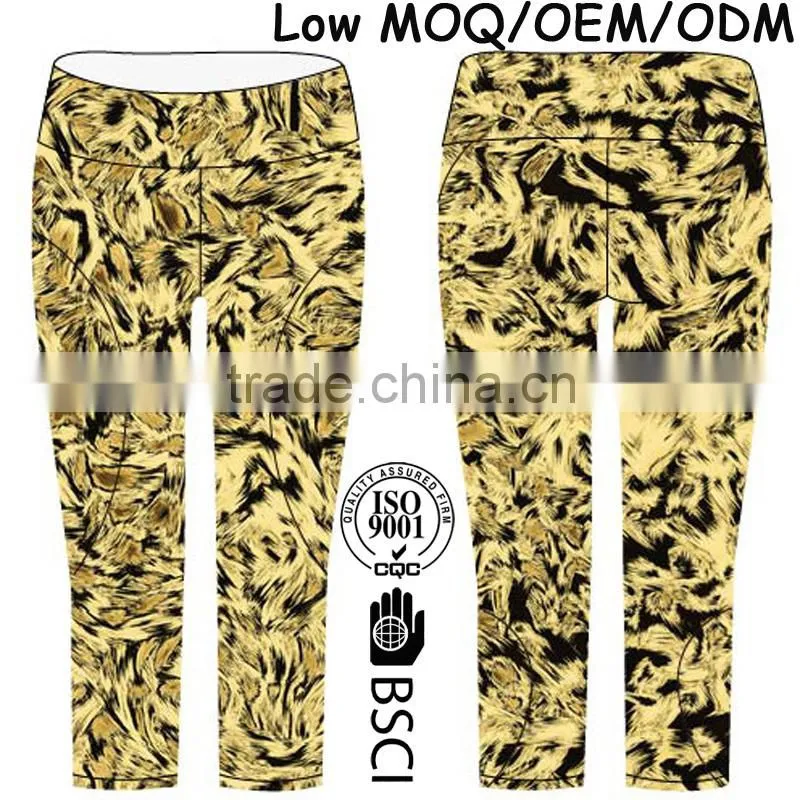Womens Capri Legging Yoga Pants for Fitness Gym Yoga Wear Workout Clothes