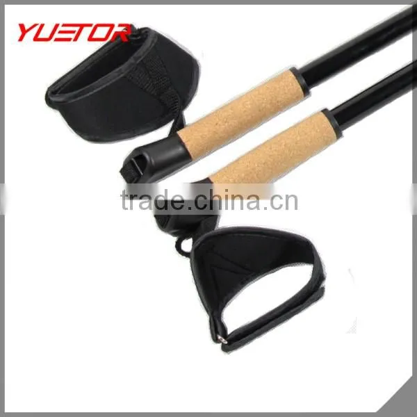 GS approved two-section alu 6061/7075/carbon nodic walking sticks