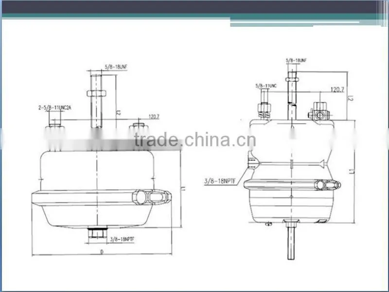 truck trailer tractor brake chamber for high quality