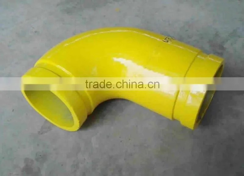 3 inch 90 degree grooved aluminum painted or polished pipe elbow for water truck pipe fittings