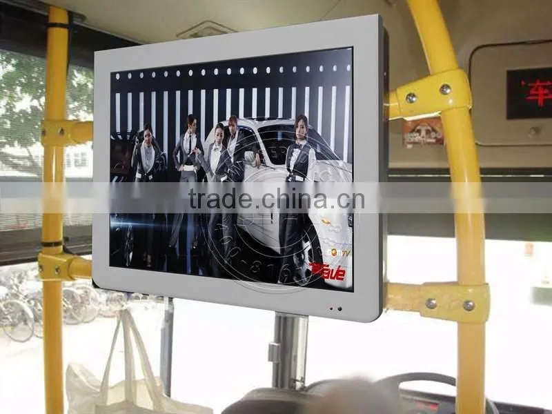 Roof placement bus coach LCD display monitor screen panel