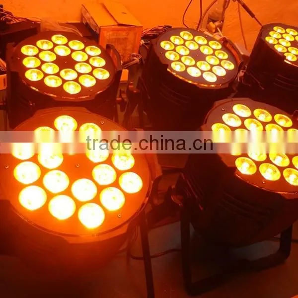 18 RGBWA UV led par6in1 light factory wholesale cheap price 18*18w high brightness top quality