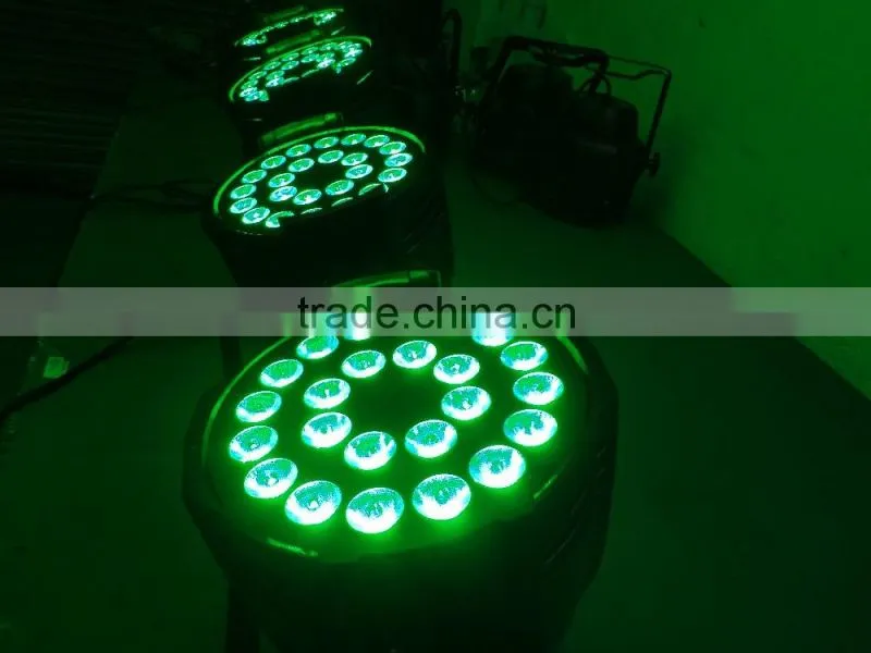 Good price led par RGBW 4in1 high power 24 * 12watt Quad-in-one Colorful Mixing Strobe Dimmer effect stage par 64 lighting