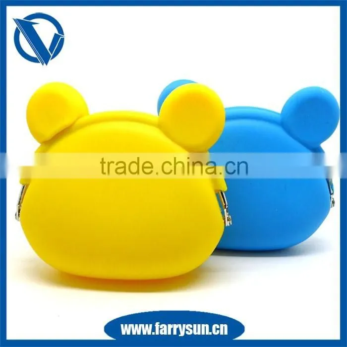 2015 New Silicone Coin Purses Non-toxic Available in Various Colors Customized Logo cion purse