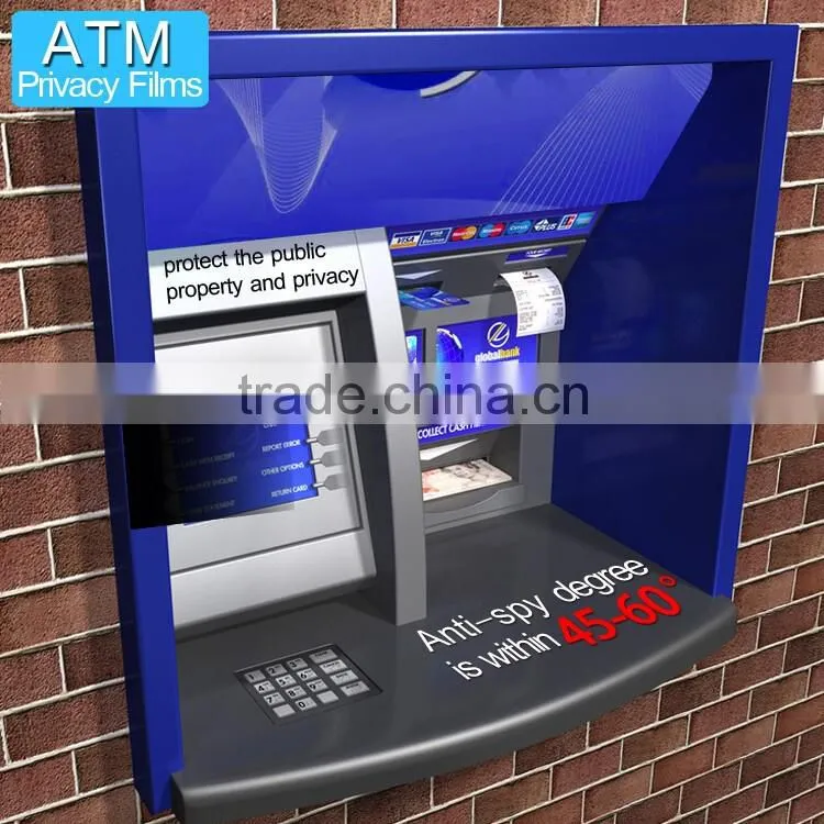 privacy screen protector for bank ATM monitor anti peep screen protective filter