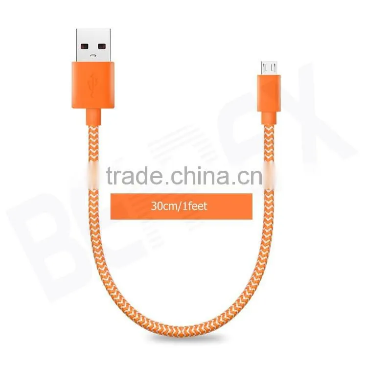 Angled Micro USB 2.0 Sync Charge Data Cable for Android