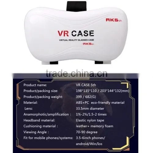 3D VR BOX Case Virtual Reality Glasses Movies Games Case For 3.5-6.0 inch Phone