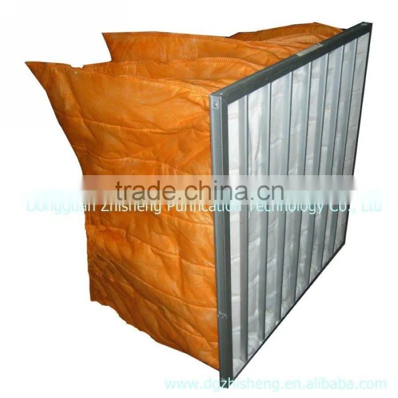 Medium efficiency bag-type air filter for clean room