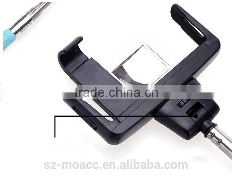 2015 best selling Handheld wireless Monopod with Mirror