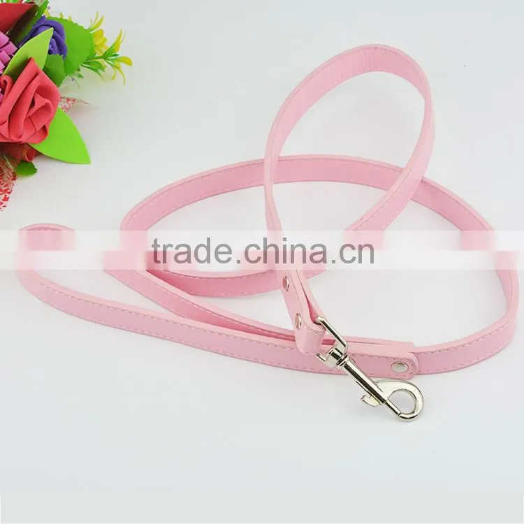 Colorful Soft Leather Walking Decorative Dog Leash