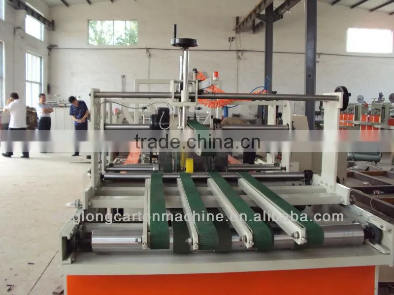 carton box folder gluer machine/automatic carton machine