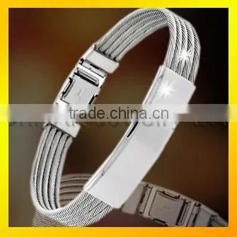 Bulk stainless steel fashion bracelet 2016 latest design custom bracelet