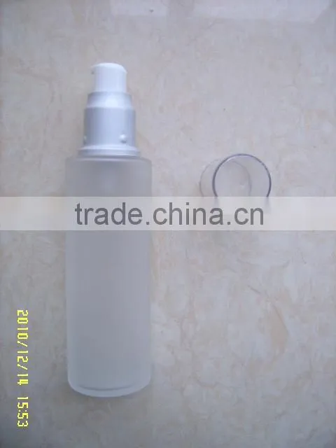 Cosmetic 80ml glass lotion bottles,cosmetic glass bottle