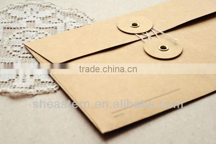 Customed Button String Envelope