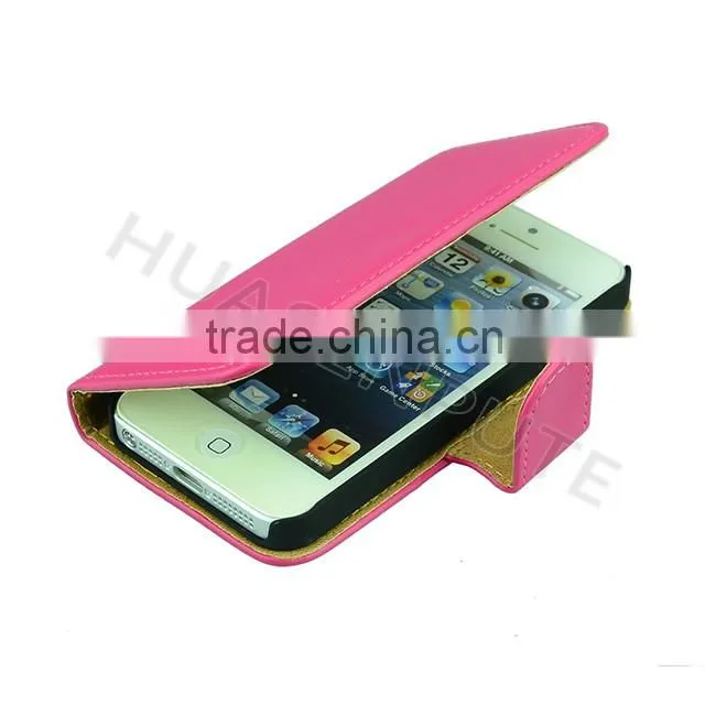 Mixed Color Wallet Leather Case For iPhone5, Flip Leather Case For iPhone5