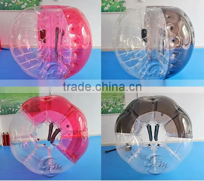 Hot in summer games funny bumper bubble football,inflatable jumbo fun ball