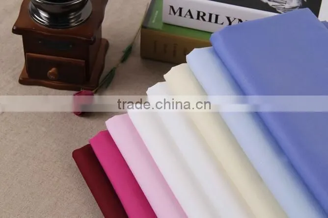 Polyester-cotton plain dyed fabrics wholesale