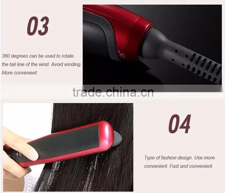 New Electric Ceramic Iron Hair Straighten Comb Profeessional Hair Straightener