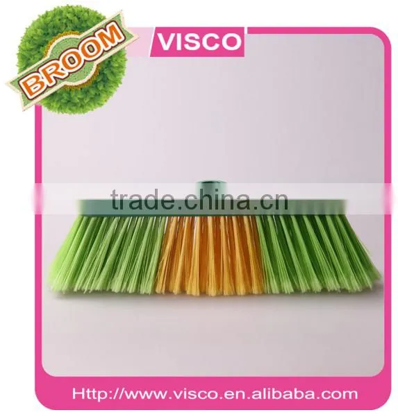 Plastic Broom Bracket Sweeping Brush with 1.2m plastic handle,VC111
