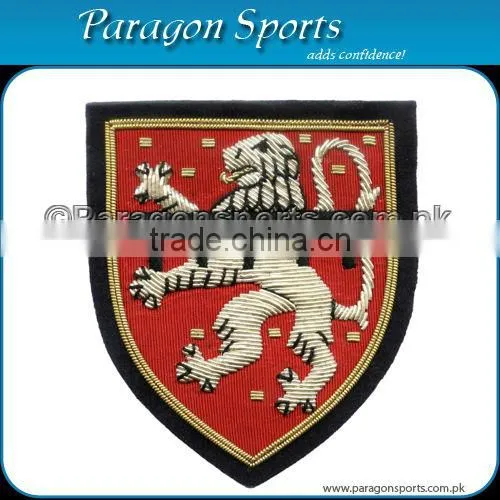 Handmade Bullion Wire & thread blazer badge