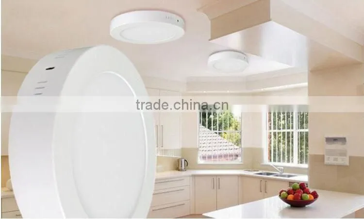 6w 9w 12w 18w 24w round shape surface mounted led panel light