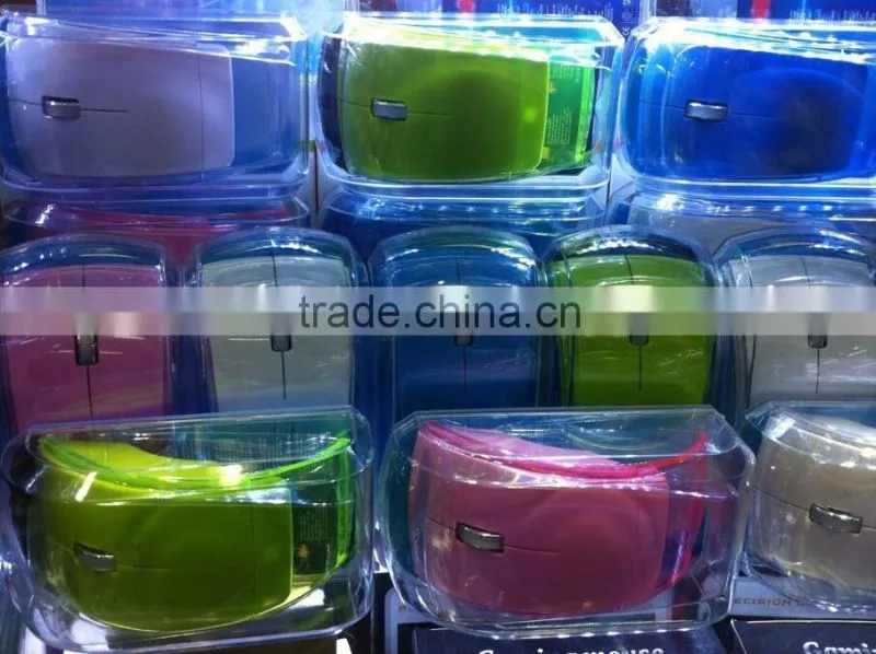 Best Selling Usb Mouse Mini Wireless Arc Folding Touch Mouse with Transparent Cover LED Lighting