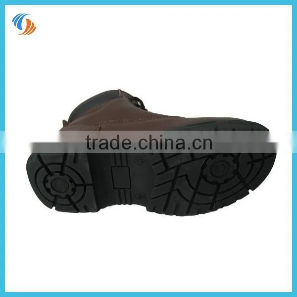 New Mens Brown Steel toe Cow leather Safty Shoes