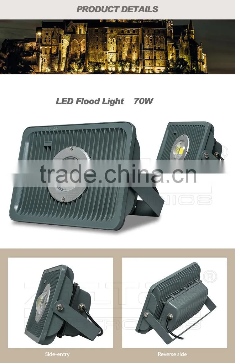 IP67 Waterproof high lumen bridgelux cob 70w china flood lights led