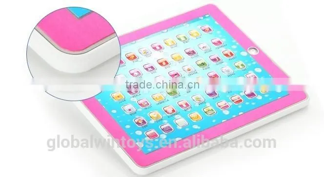 2015 new learning pad gw-tys2911J touch screen pad kids educational toys abc multipurpose toy learning machines